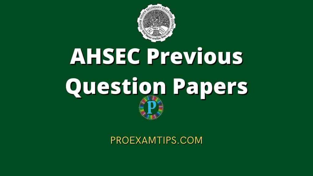 AHSEC Question Papers