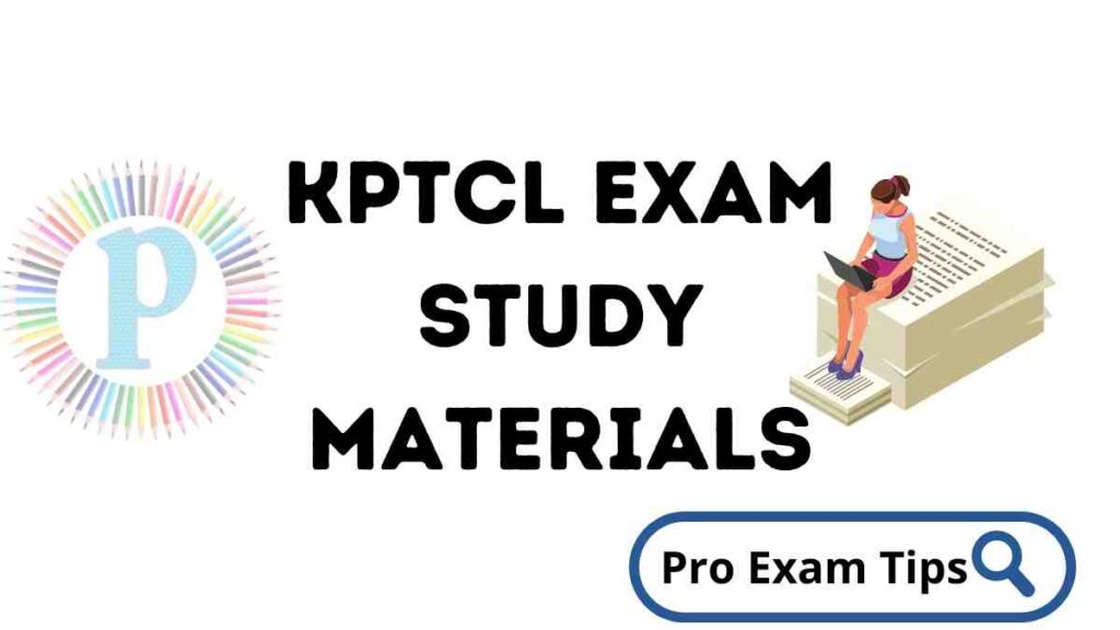 KPTCL Exam Study Materials