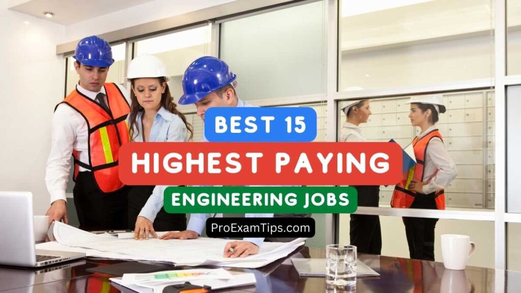 Highest Paid Engineering Jobs in USA: 5 Engineers studying a report