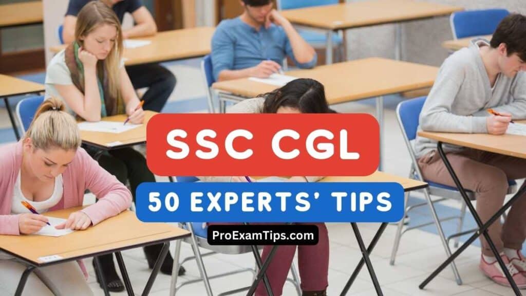 How to Prepare for SSC CGL Exam. Candidates are writing in the examination hall.